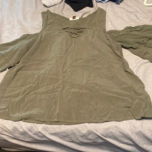 Green shirt size medium worn couple of times